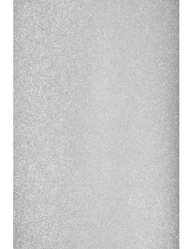 Selbstklebendes Glitterpapier Silber DIN A4 (210 x 297 mm) 150 g/m² - 10 Stück