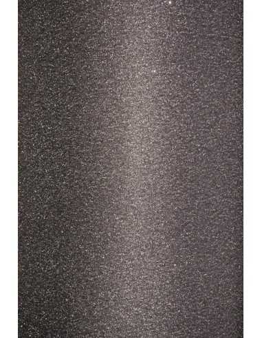 Selbstklebendes Glitterpapier Graphit DIN A4 (210 x 297 mm) 150 g/m² - 10 Stück