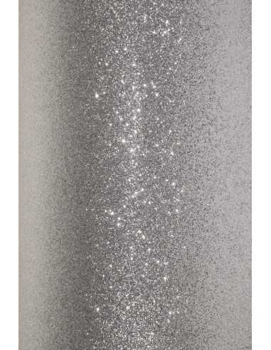 Glitterkarton Silber DIN A4 (210 x 297 mm) 210 g/m² - 5 Stück