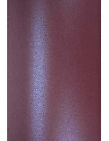 Bastelpapier Perlmutt-Violett DIN A5 (148 x 210 mm) 120 g/m² Majestic Night Club Purple - 10 Stück