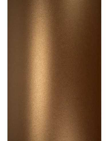 Bastelkarton Perlmutt-Altgold DIN A5 (148 x 210 mm) 250 g/m² Majestic Casino Gold - 10 Stück
