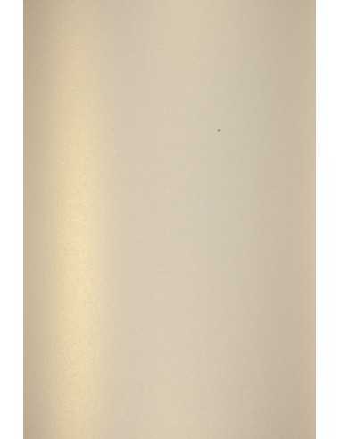 Bastelkarton Perlmutt-Hellgold DIN A5 (148 x 210 mm) 250 g/m² Majestic Light Gold - 10 Stück
