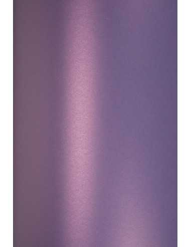 Bastelkarton Perlmutt-Hellviolett DIN A5 (148 x 210 mm) 250 g/m² Majestic Satin Violet - 10 Stück