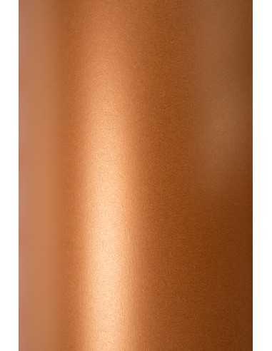 Bastelpapier Perlmutt-Kupferrot DIN A5 (148 x 210 mm) 125 g/m² Sirio Pearl Copperplate - 10 Stück