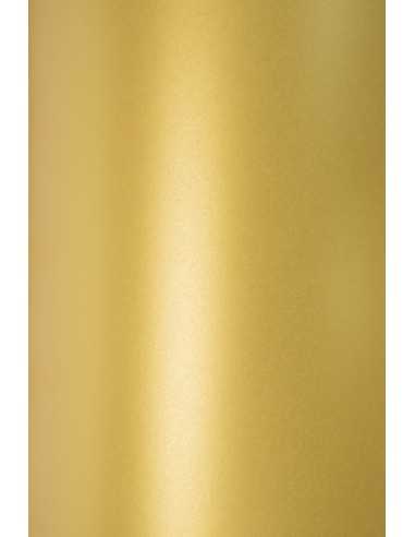 Bastelpapier Perlmutt-Gold DIN A5 (148 x 210 mm) 125 g/m² Sirio Pearl Aurum - 10 Stück