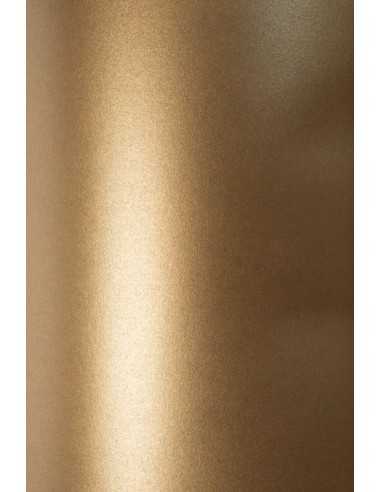 Bastelkarton Perlmutt-Braun DIN A5 (148 x 210 mm) 230 g/m² Sirio Pearl Fusion Bronze - 10 Stück