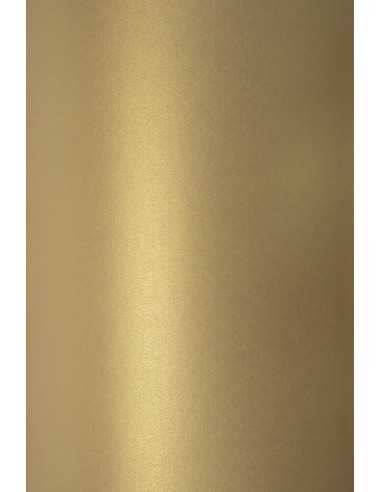 Bastelkarton Perlmutt-Altgold DIN A5 (148 x 210 mm) 230 g/m² Sirio Pearl Gold - 10 Stück