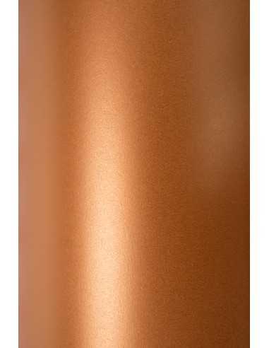 Bastelkarton Perlmutt-Kupferrot DIN A5 (148 x 210 mm) 300 g/m² Sirio Pearl Copperplate - 10 Stück