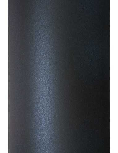 Bastelkarton Perlmutt-Dunkelblau DIN A5 (148 x 210 mm) 300 g/m² Sirio Pearl Shiny Blue - 10 Stück