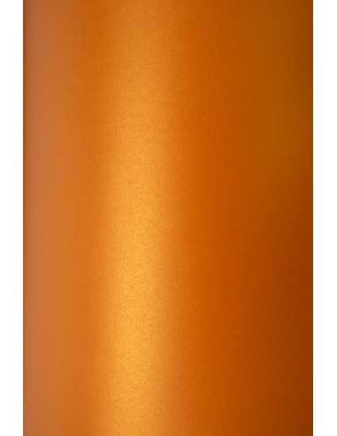 Bastelkarton Perlmutt-Orange DIN A5 (148 x 210 mm) 300 g/m² Sirio Pearl Orange Glow - 10 Stück