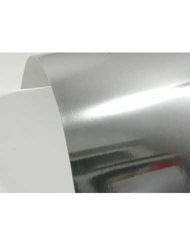 Spiegelkarton Silber DIN A5 (148 x 210 mm) 300 g/m² - 10 Stück
