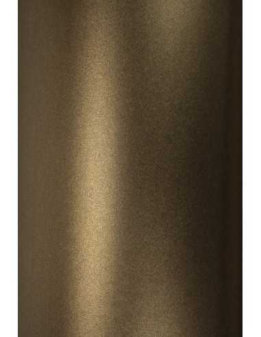 Bastelkarton Perlmutt-Braun DIN B1+ (720 x 1020 mm) 250 g/m² Majestic Medal Bronze