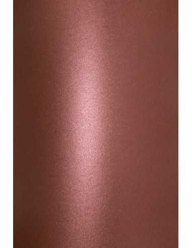 Bastelkarton Perlmutt-Dunkelrot DIN B1 (700 x 1000 mm) 250 g/m² Aster Metallic Dark Red R100