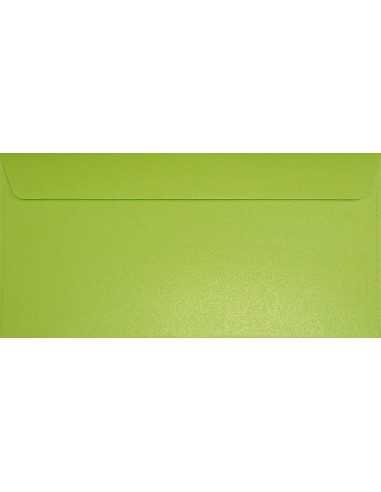 Briefumschläge Perlmutt-Grün DIN lang (110 x 220 mm) 125 g/m² Sirio Pearl Bitter Green haftklebend