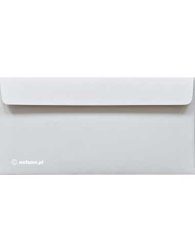 Strukturierte Briefumschläge Weiß DIN lang (110 x 220 mm) 120 g/m² Via Linen White haftklebend