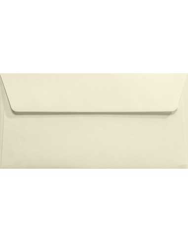 Strukturierte Briefumschläge Ecru DIN lang (110 x 220 mm) 120 g/m² Aster Laid haftklebend