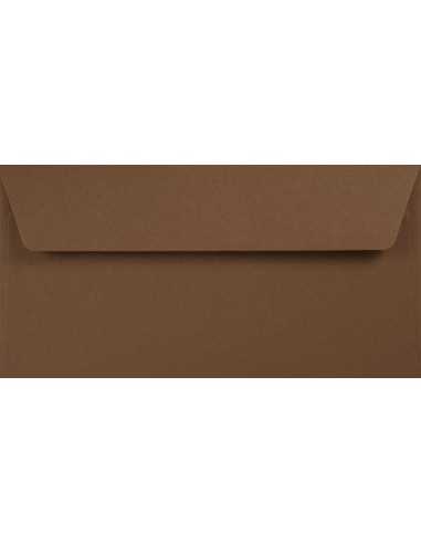 Ökologische Briefumschläge Braun DIN lang (110 x 220 mm) 120 g/m² Kreative Mocca haftklebend