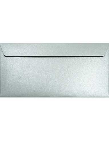 Briefumschläge Perlmutt-Silber DIN lang (110 x 220 mm) 120 g/m² Majestic Moonlight Silver haftklebend