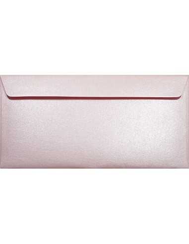 Briefumschläge Perlmutt-Rosa DIN lang (110 x 220 mm) 120 g/m² Majestic Petal haftklebend