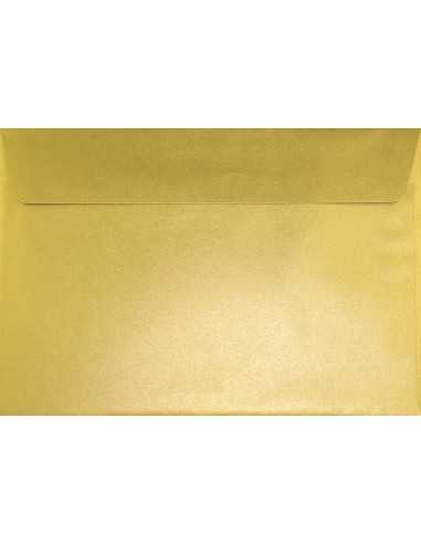 Briefumschläge Perlmutt-Gold DIN C5 (162 x 229 mm) 110 g/m² Sirio Pearl Aurum haftklebend