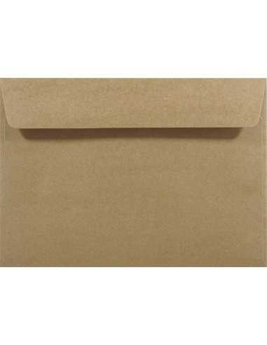 Ökologische Briefumschläge Braun DIN C5 (162 x 229 mm) 100 g/m² EKO Kraft haftklebend