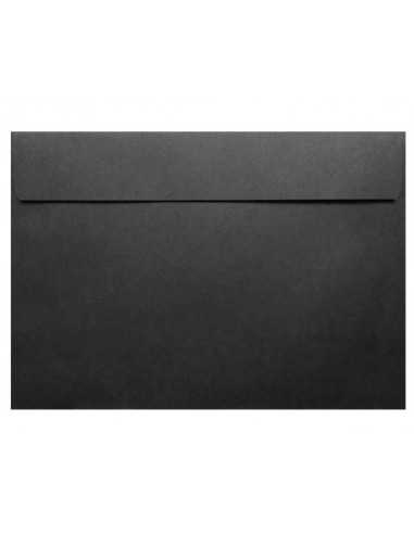 Farbige Briefumschläge Schwarz DIN C5 (162 x 229 mm) 120 g/m² Design haftklebend