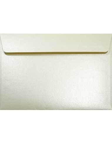 Briefumschläge Perlmutt-Ecru DIN C5 (162 x 229 mm) 120 g/m² Majestic Candelight Cream haftklebend