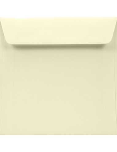 Farbige Briefumschläge Ecru quadratisch (170 x 170 mm) 120 g/m² Olin Cream haftklebend