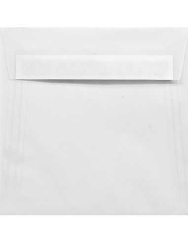 Transparente Briefumschläge Weiß quadratisch (170 x 170 mm) 110 g/m² Golden Star haftklebend
