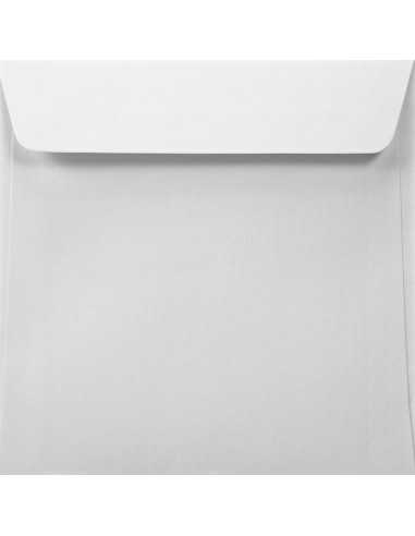 Strukturierte Briefumschläge Weiß qadratisch (170 x 170 mm) 120 g/m² Acquerello Bianco haftklebend