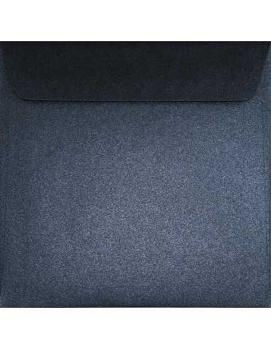Briefumschläge Perlmutt-Marineblau quadratisch (170 x 170 mm) 125 g/m² Sirio Pearl Shiny Blue haftklebend