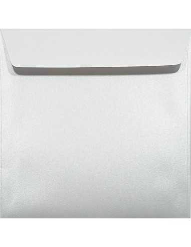 Briefumschläge Perlmutt-Weiß quadratisch (170 x 170 mm) 120 g/m² Majestic Marble White haftklebend