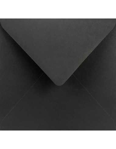 Farbige Briefumschläge Schwarz quadratisch (153 x 153 mm) 115 g/m² Sirio Color Nero nassklebend