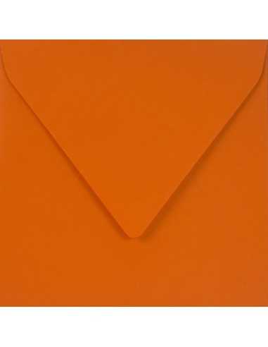 Farbige Briefumschläge Orange quadratisch (153 x 153 mm) 115 g/m² Sirio Color Arancio nassklebend
