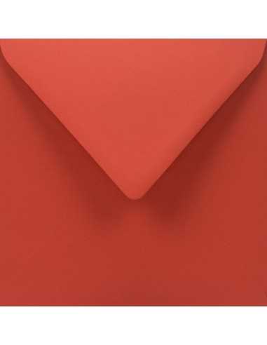 Ökologische Briefumschläge Rot quadratisch (153 x 153 mm) 110 g/m² Woodstock Rosso nassklebend