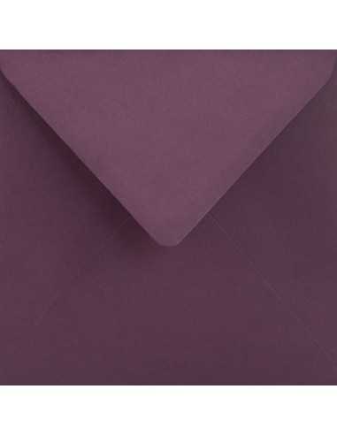 Farbige Briefumschläge Dunkelviolette quadratisch (153 x 153 mm) 115 g/m² Sirio Color Vino nassklebend