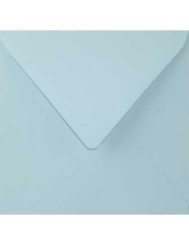 Farbige Briefumschläge Hellblau quadratisch (153 x 153 mm) 115 g/m² Sirio Color Celeste nassklebend