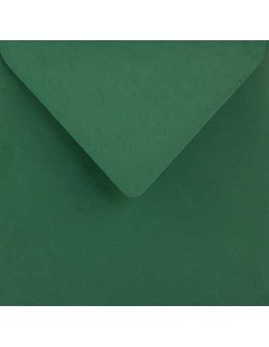 Farbige Briefumschläge Dunkelgrün quadratisch (153 x 153 mm) 115 g/m² Sirio Color Foglia nassklebend