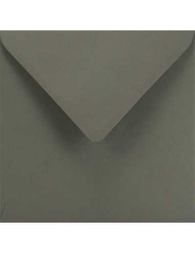 Farbige Briefumschläge Graphit quadratisch (153 x 153 mm) 115 g/m² Sirio Color Anthracite nassklebend