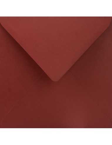 Farbige Briefumschläge Bordeaux quadratisch (153 x 153 mm) 115 g/m² Sirio Color Cherry nassklebend