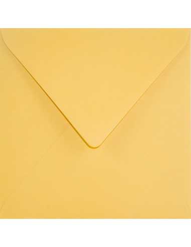 Ökologische Briefumschläge Dunkelgelb quadratisch (153 x 153 mm) 120 g/m² Keaykolour Indian Yellow nassklebend