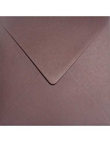 Ökologische Briefumschläge Bordeaux quadratisch (153 x 153 mm) 120 g/m² Keaykolour Port Wine nassklebend