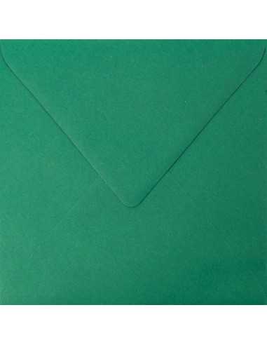 Farbige Briefumschläge Dunkelgrün quadratisch (153 x 153 mm) 90 g/m² Burano English Green nassklebend