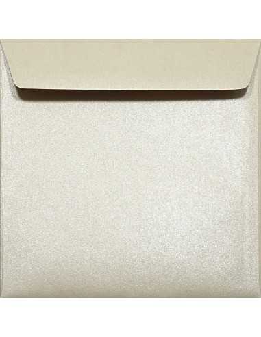 Briefumschläge Perlmutt-Sand quadratisch (156 x 156 mm) 120 g/m² Majestic Sand nassklebend