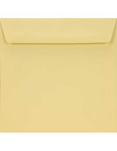 Farbige Briefumschläge Creme quadratisch (155 x 155 mm) 90 g/m² Burano Camoscio nassklebend