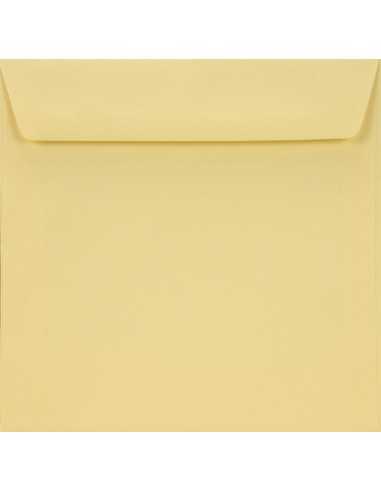 Briefumschläge Creme quadratisch (155 x 155 mm) 90 g/m² Burano Camoscio nassklebend