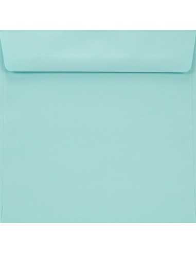 Farbige Briefumschläge Hellhimmelblau quadratisch (155 x 155 mm) 90 g/m² Burano Azzurro haftklebend