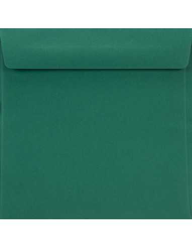 Farbige Briefumschläge Dunkelgrün quadratisch (155 x 155 mm) 90 g/m² Burano English Green haftklebend