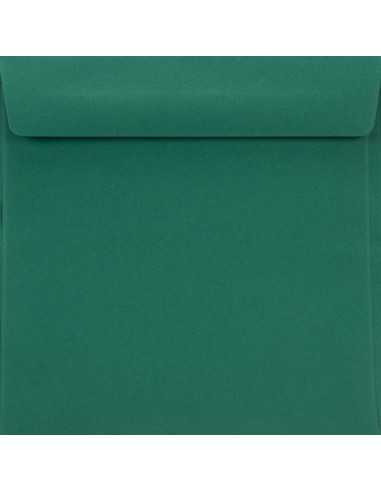 Briefumschläge Dunkelgrün quadratisch (155 x 155 mm) 90 g/m² Burano English Green haftklebend