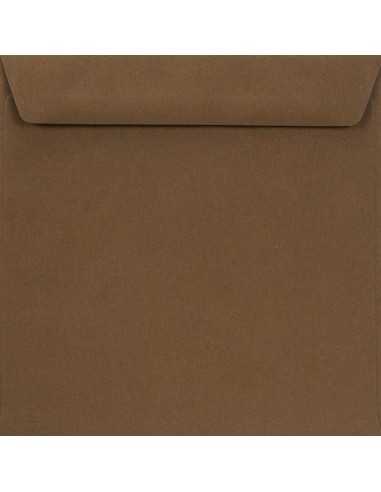 Briefumschläge Braun quadratisch (155 x 155 mm) 90 g/m² Burano Tabacco haftklebend